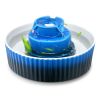 Ceramic Cat Water Fountain, 2.1L/71oz Cupcake Pet Fountain, Porcelain Cat Water Dispenser with Ultra-Quiet Pump
