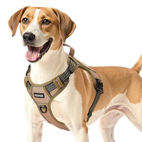 Dog Harness for Large Dogs, No Pull Tactical Dog Harness Adjustable Pet Vest, with Handle, Metal Rings, Buckles