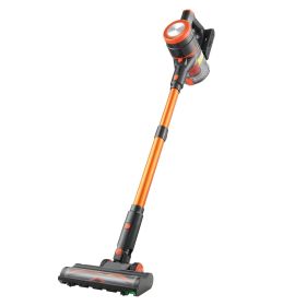 Cordless Vacuum Cleaner, 40KPA Max Suction, Rechargeable Anti-Tangle Stick Vacuum with LED Display Screen