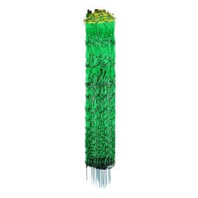 Electric Fence Netting, 42 in (H) x 164 ft (L), PE Net Fencing with Posts & Double-Spiked Stakes, Utility Portable Electric Fence for Pigs, Cows