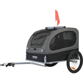 Dog Bike Trailer, Supports up to 88 lbs, Pet Cart Bicycle Carrier, Easy Folding Frame with Quick Release Wheels, Universal Bicycle Coupler, Reflectors