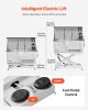Electric Lift Dog Washing Station, 50Inch Professional Stainless Steel Pet Grooming Tub w/ Non-Slip Drain Board