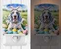 NEW English Setter Easter Egg Hunt Ceramic Night Light Compact, UL-Certified, Ideal for Bedroom, Bathroom, Nursery, Hallway, Kitchen, 6x4x3