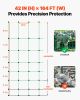 Electric Fence Netting, 42 in (H) x 164 ft (L), PE Net Fencing with Posts & Double-Spiked Stakes, Utility Portable Electric Fence for Pigs, Cows