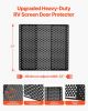 RV Screen Door Protector, Adjusts from 22 to 31.5 inch, Adjustable Door Grille, Easy to Install, Reinforced Breathable Honeycomb Holes