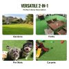 Artifical Grass, 6 x 10 ft Rug Green Turf, 1.38"Fake Door Mat Outdoor Patio Lawn Decoration, Easy to Clean with Drainage Holes