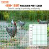 Electric Fence Netting, 48" H x 168' L, PE Net Fencing Kit with Posts & Double-Spiked Stakes, Utility Portable Mesh for Chickens, Ducks, Geese