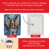 Basset Hound My Angel Porcelain Ornament Christmas Tree Hanging Decorations for Home Christmas Holiday, Rectangle, Gift, Multicolor