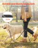 Rope Dog Leash, 6ft Heavy Duty Dog Leash with Comfortable Padded Handle, Strong Nylon Thick Leash with Reflective Threads