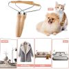 Pet Hair Remover Brush For Dog & Cat; Dog Hair Removal Brush With Wood Handle For Clothes; Blankets