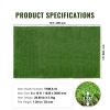 Artifical Grass, 6 x 10 ft Rug Green Turf, 1.38"Fake Door Mat Outdoor Patio Lawn Decoration, Easy to Clean with Drainage Holes