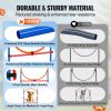 Dog Agility Training Equipment, 4 PCS Set with Adjustable High Hurdles,6 Weave Poles,Jump Ring,Square Pause Box,Whistle,Foldable Bowl