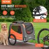 Dog Bike Trailer, Supports up to 66 lbs, Pet Cart Bicycle Carrier, Easy Folding Frame with Quick Release Wheels, Universal Bicycle Coupler, Reflectors