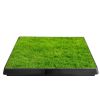 25"��20" Dog Toilet Indoor Puppy Training Pad, Dog Potty Pet Training Grass Mat, Removable Waste Tray for Easier Clean Up, Artificial Turf