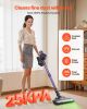 Cordless Vacuum Cleaner, 25KPA Max Powerful Suction, Rechargeable Anti-Tangle Stick Vacuum with Dust Cup