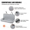 Dog Car Seat, Waterproof Dog Booster Seat for Car, Pet Car Seat with Clip-On Safety Leash, PP Cotton Filling