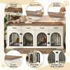 70.8" Large Dog Crate Furniture for 2 Dogs, Dog Kennel Indoor with Removable Divider Door and 4 Storage Drawers, End Table