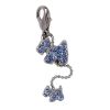 Dog and Puppy Charm with Rhinestones