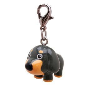 Poly 3-D Charm (Color: Long Ears Grey Dog)