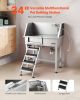 34" Dog Washing Station, Stainless Steel Pet Grooming Tub Bathtub, Professional Dog Wash Sink with Shower, Faucet, Soap Holder