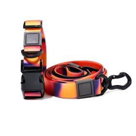 Heat Transfer Printing PVC Coated Rubberized Waterproof Traction Rope Set (Option: Orange-20mm)